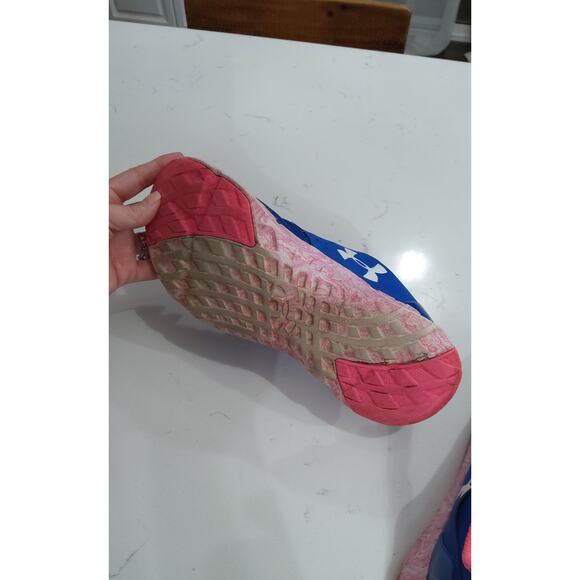 Under Armour swirl flow athletic training shoes pink/blue gym Outdoors  8.5 W - Picture 8 of 8
